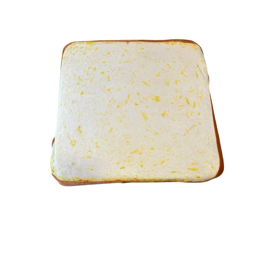 NEW 1 square toast bread seat chair cushions novelty funny food